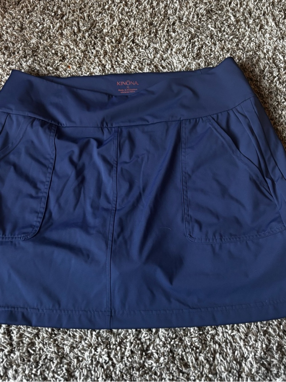 Kinona Navy Skirt with Red Trim golf lux equipment short skirt xl